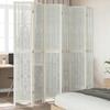 VidaXL Room Divider 6 Panels, Room Separator, Privacy Screen, Bedroom Living Room Screen, White Wood 358684