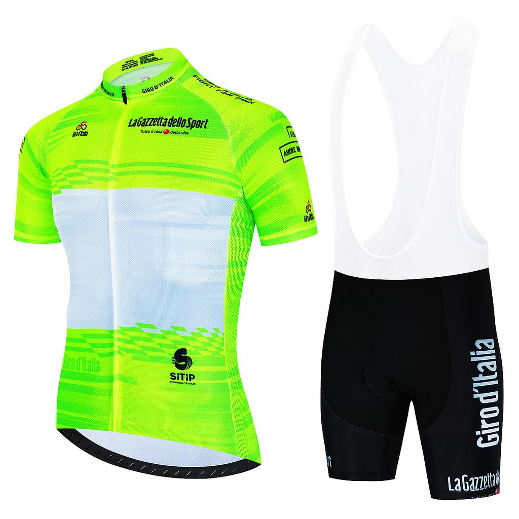 Summer Tour De Italy Team Sports Set Sportswear Jersey Men's Cycling Blouse Mtb Outfit 2023 Uniform Bib Shorts Clothing
