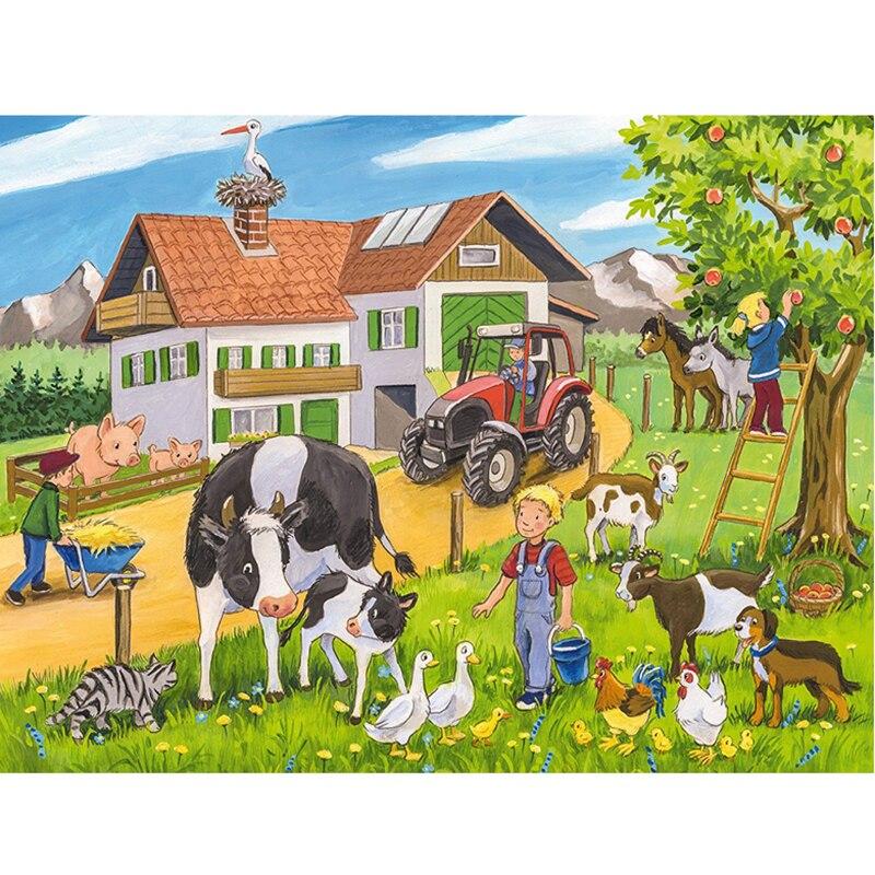 DIY Cow 5D Diamond Painting Full Round Drill Farm Animal Diamond Embroidery Cross Stitch Kit Mosaic Resin Home Decor Gift