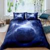 Thunder and Lightning Duvet Cover Set Cloud Natural Disaster Landscape Bedding Set for Kid Teen Adult Polyester Comforter Cover