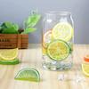 2pcs Artificial Plastic Lemon Slices 1/4 Orange Citrus Fake Fruit Slices Home Tabletop Decoration Advertising Photography Photo Props