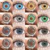 Colored Contact Lenses Bright Blue Fashion Contact Lenses Brown-Yellow Lenses Emerald Green Lenses Gray-White Colored Contact Lenses 1 Pair
