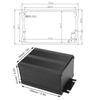 Aluminum Alloy Project Enclosure Split Electronic Power Circuit Board GPS  57x76x100mm
