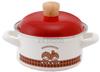 Fuji Enamel Monchhichi Check Casserole, 14cm, MNC-14W