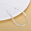 925 Sterling Silver Adjustable Size Snake Chain Bracelet &Bangle Anklet For Women Wedding Party Jewelry A168
