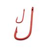 100Pcs/Bag Super Mini Ultra-Small Red Color Fishing Hooks With Eye 1#-10# Barbed High Carbon Steel Bent Baitholder Ringed Carp Hook
