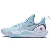 Li Ning Flash 9 Anti-Slip Durable Low-Top Basketball Shoes Men Sneakers Blue Silver ABPT001-6