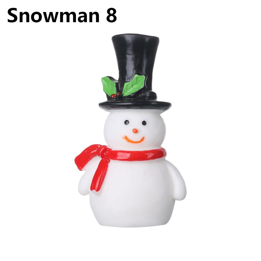 Toys Bonsai Decor Fairy Garden Deer Santa Claus Miniature Snowman Christmas Figurines Xmas Tree