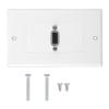 VGA Socket Wall Mount Panel Adapter Wall Socket ABS Material