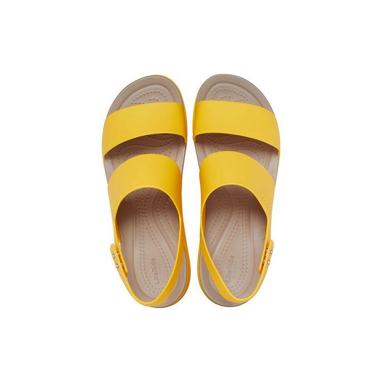 Crocs Brooklyn Platform Sandals Women Sandals Yellow 206453-70U