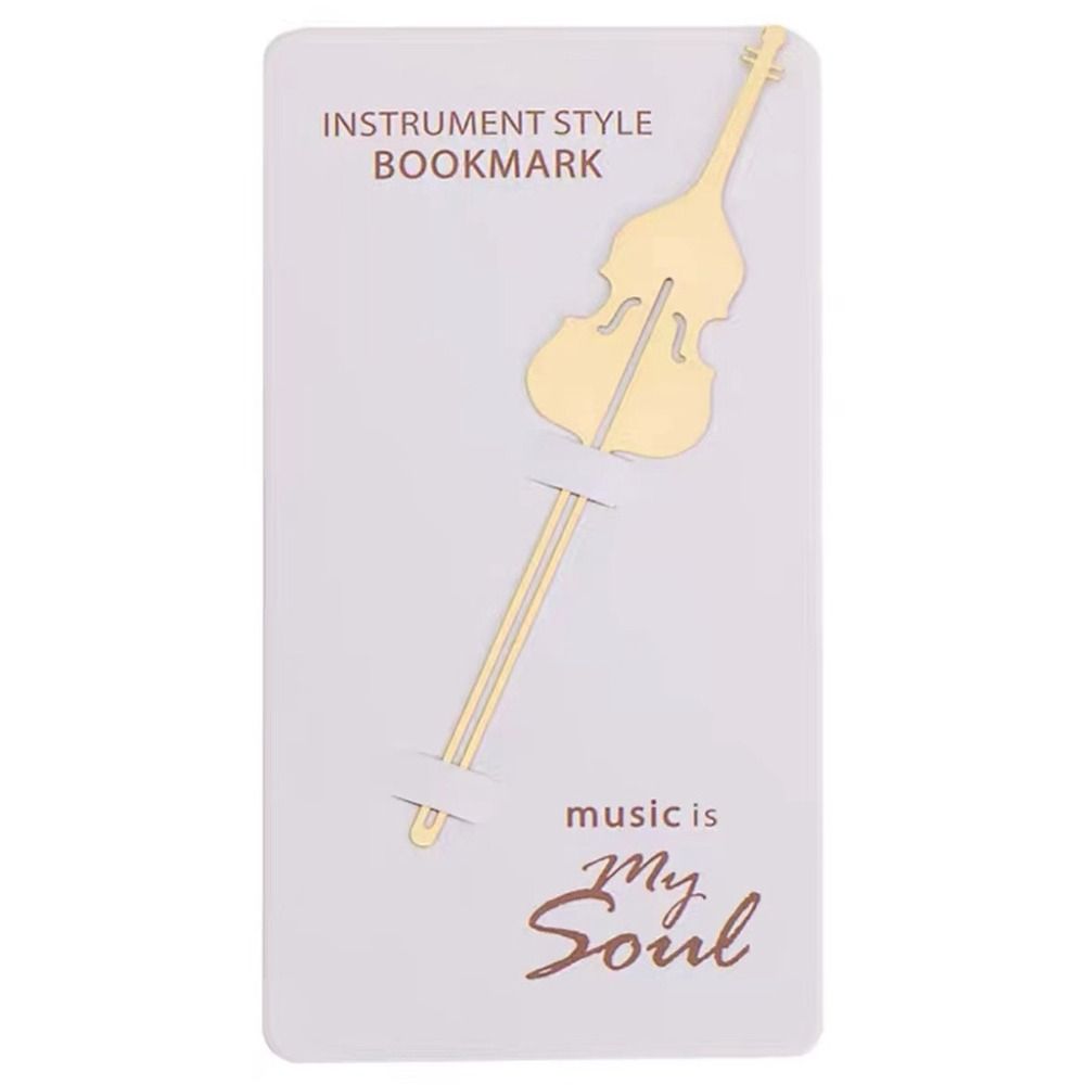 Office Meta Book Maker Gold Musical Note Paper Clips Musical Instruments Bookmark Stationery