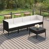 Day and Night - Day and Night 5-piece Garden Furniture Set and Black Synthetic Rattan Cushions