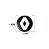 New 14mm Car Key Emblem Stickers Auto Control Key Logo Accessories For Renault Dacia Markers Koleos Clio Laguna 2 Megane 2 3 Duster Logan Captur