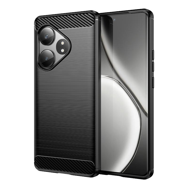 For Cover Realme GT 6T Case For Realme GT 6T Neo 6 SE Anti-knock Soft TPU Silicone Carbon Fiber Back Case For Realme GT 6T Case