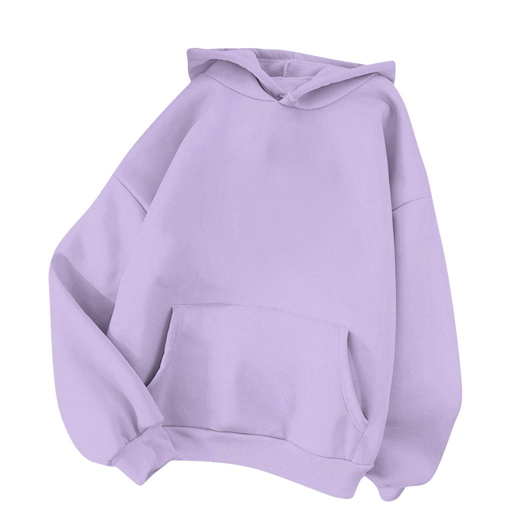 Women's Fashion Sports Pullover Hoodie Loose Padded Thickened Warm Casual Sweatshirt