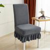 Dining Table Chair Cover Elastic Chair Covers with Skirt Bubble Banquet Chair Slipcover Stretch Chairs Skirt Home Testiles