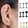 Women Punk Steel Barbell Ear Cartilage Helix Tragus Stud Earring Bar Piercing