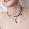Emott String Necklace (Heart Pendant)
