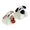 1/2Pcs Halloween Crochet Ghost Dog Doll Mini Handmade Knitting Pumpkin Ghost Puppy Doll Home Office Desktop Animal Decoration Ornament