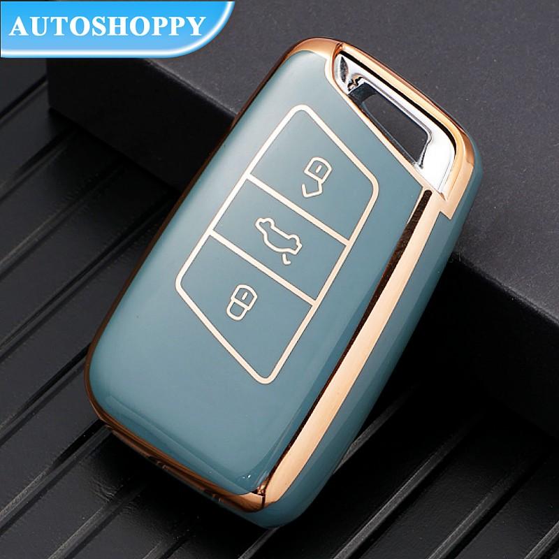 Soft TPU Car Remote Key Case Cover Holder Shell Fob For Volkswagen VW Magotan Passat B8 For Skoda Superb A7 Accessories