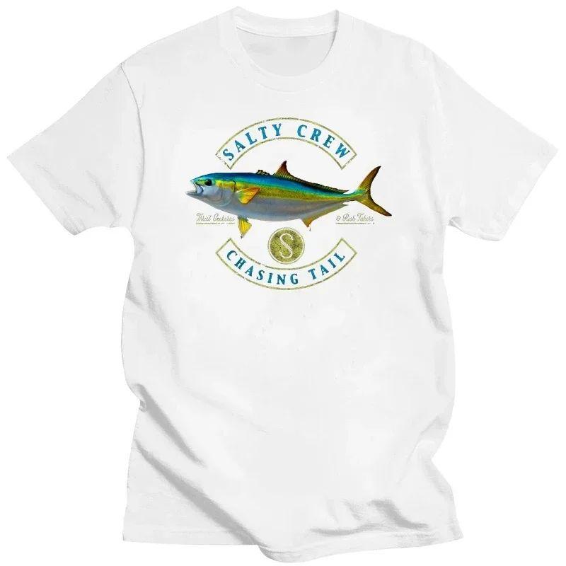 Streetwear Fashion Vintage Summer Male Hot Sale 2024 Summer Tops Men T Shirt Salty Crew Shirt Funny T-shirt Novelty Tshirt