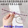 -1.0 To -6.0 Finished Myopia Glasses Women Men Anti-blue Light Shortsighted Prescription Eyeglasses Reading Eyewear
