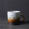 Creative Coffee Cup Coarse Pottery Water Cup Retro Supply Niche Ceramic Cup Japanese Ceramic Special-Shaped Cup