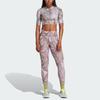 Adidas X Stella McCartney Co-Branded Quick-Dry Fitness Cropped Leggings Women Bottoms Pink Purple IB6779