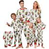 Christmas Print Cute Family Set Pajamas, Home Clothes, Family Set Long Sleeve Top Pants Set