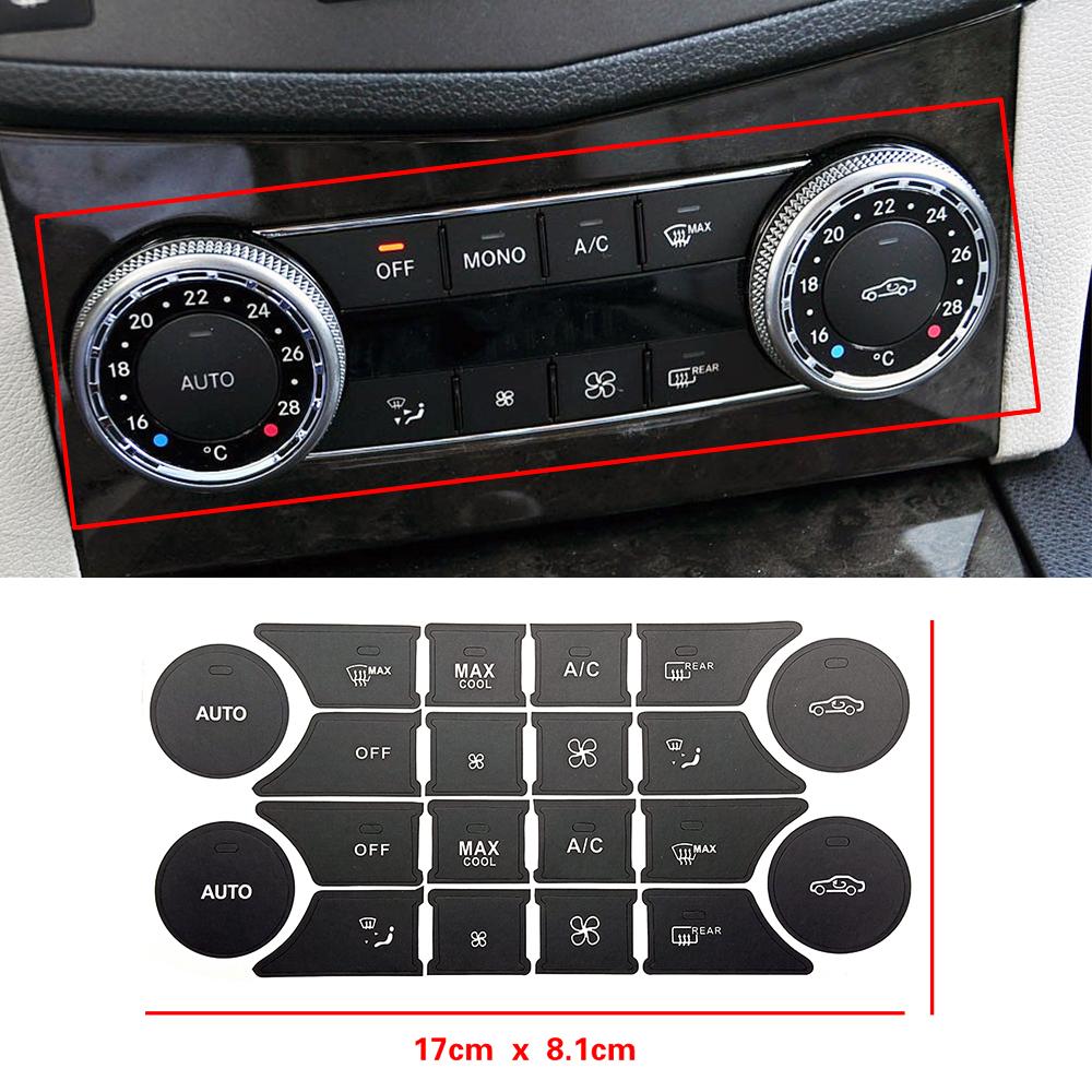 Для Mercedes Benz SLK Class R172 автомобильная центральная консоль рулевое колесо дверной замок окно кнопка переключателя переменного тока ремонт наклейка