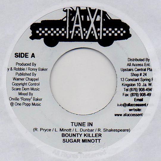 7inch Record BOUNTY KILLER , SUGAR MINOTT / THE  - Tune In NONE Taxi Jamaica Reggae, Ska & Dub Used