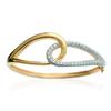 [F0345] - White Gold 'Goddess' Gold Plated Bracelet