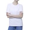 RONGUI Disposable Short Sleeve Cotton Solid Set of Convenient for Hospital Nursing Care Women's T-Shirts, White, Color, Underwear, 7, Disposable, Use,