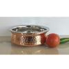 Steel Copper Serving Handi Bowl, Serveware & Tableware, Home Restaurant, Volume-300 ML, Pack of 1