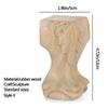 European Style Accessories Furniture Foot Legs Vintage Wood Carved Cabinet Seat Feets Home Decor
