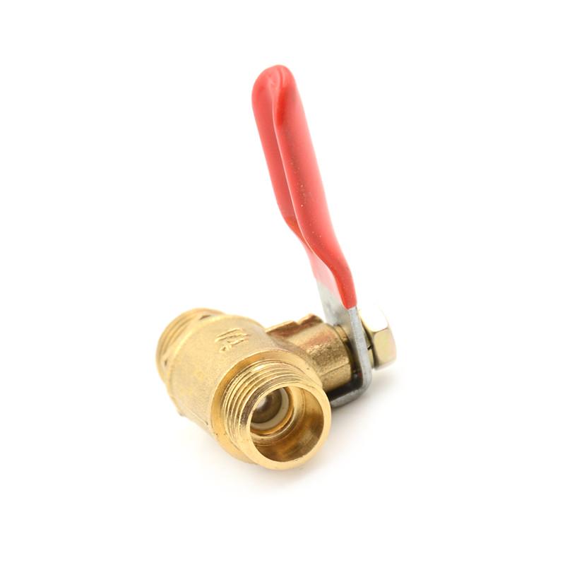 G1/4 Pipe Male To Male Thread Brass Ball Valve Hose Connector Switch