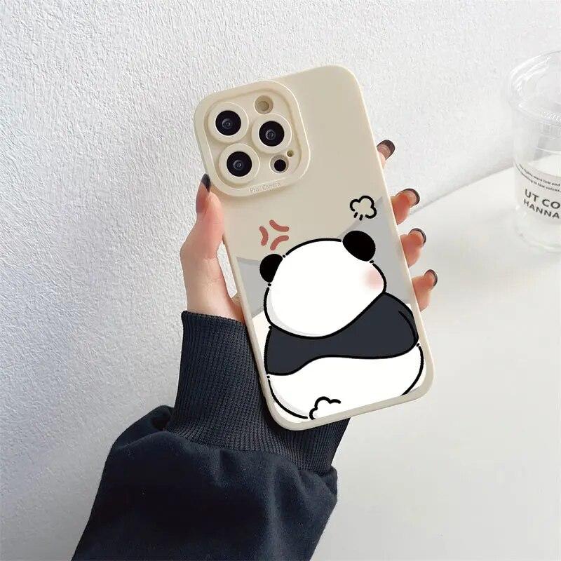 Animation Lovely Phone For Iphone XR Max 11 Plus 6 13 Mini 7 14 X 8 12 XS Pro 6s Straight Silicon Soft TPU Silicone Case Cover
