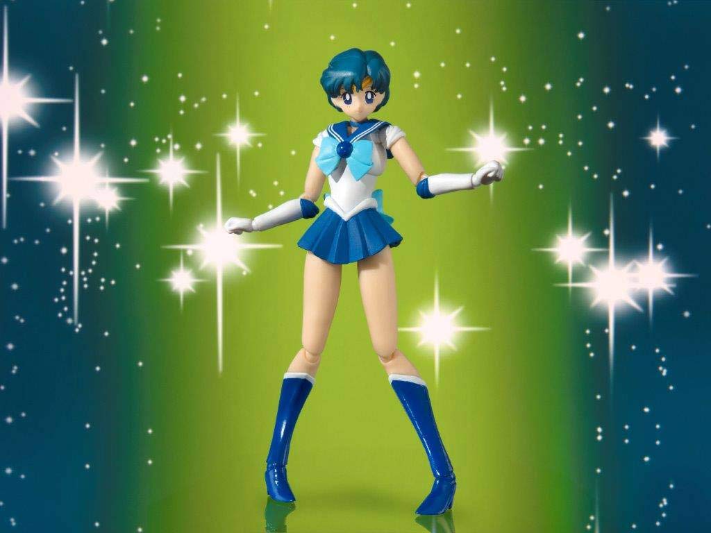TAMASHII NATIONS S.H.Figuarts Pretty Guardian Sailor Moon Sailor Mercury -Animation Color Edition- Approx. 140mm ABS & PVC Painted Movable Figure