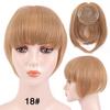 Fringe Bangs Synthetic Hair Extensions Clip In Bangs 6 Inch Short Straight Hairpiece Front Neat Bang Two Side Blonde