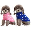 Pet Cats Dogs Autumn Winter Stretch Warm Knitted Polka Dot Sweater