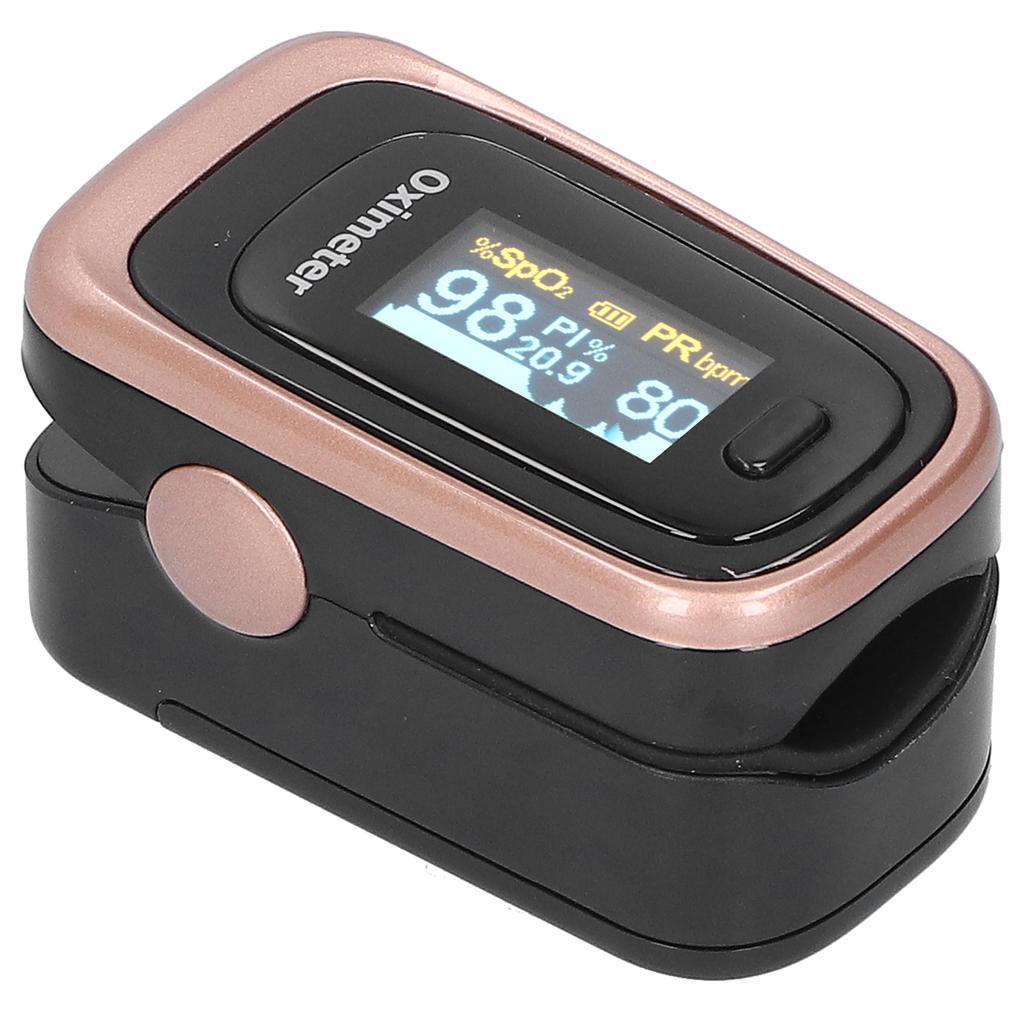 Sleep Monitoring Fingertip Pulse Oximeter Blood Oxygen Saturation Monitor with Lanyard