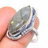 Labradorite Gemstone 925 Sterling Silver Jewelry Ring Size 8