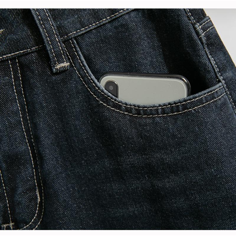 Dimanaf 2025 Plus Size Women Spring Jeans Long Harem Pants Casual High Waist Elastic Basic Trousers Blue