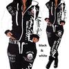 Fashion Women Clothing Women Hooded Tracksuit Printing Fashion Sets Sportswear Athletic Sets