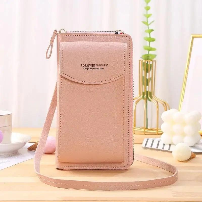 1 Pcs New Mobile Phone Bag Multi Card Wallet Card Bag Women Women's Fashion Versatile Messenger Bag Student Large Capacity