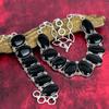 Black Onyx Necklace & Bracelet Handmade Latest Design Gemstone Jewelry Set, 925 Solid Sterling Silver Jewelry, Gift For Her