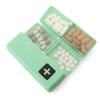 7 Compartments Portable With Dual Lid Pill Case Box Folding Weekly Pill Organizer