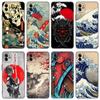Tokyo Japanese Art Phone Case For Apple iPhone 13 12 Mini 11 Pro XS Max XR X 8 7 6S 6 Plus SE 2022 2020 5S 5 Soft Black Cover
