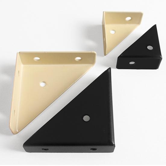 4Pcs 90 Degree Gusseted Angle Connector Brackets Rustproof Corrosion Resistant Gusset Corner Brace Fasteners