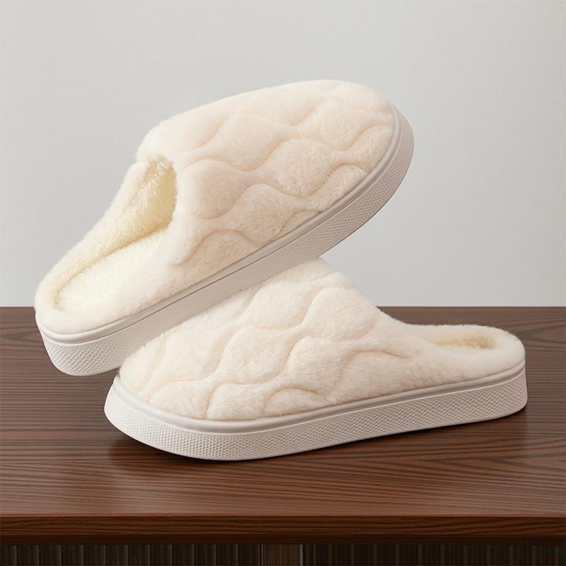 Winter Turtle Shell Cotton Slippers Women's New Indoor Home Home Home Non-slip Warm Plush Slippers Men's